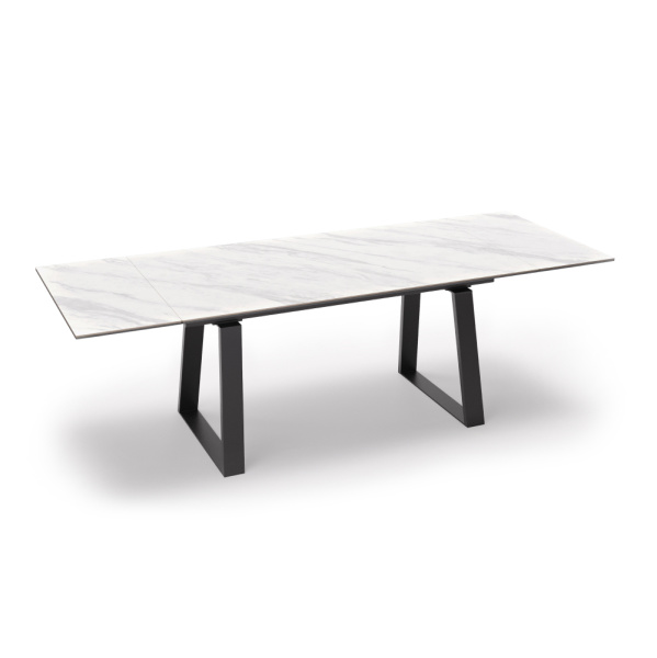 Стол HECTOR 160 Bianco Silver Ceramic, BK HECTOR 160